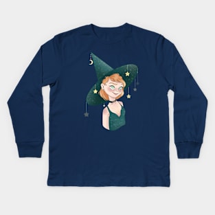 Forest witch Kids Long Sleeve T-Shirt